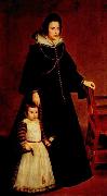 Diego Velazquez Portrat Dona Antonia Ipenarrieta mit einem Sohn Sweden oil painting artist
